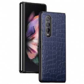 Kuori Samsung Galaxy Z Fold 4 Klassinen Krokotiili