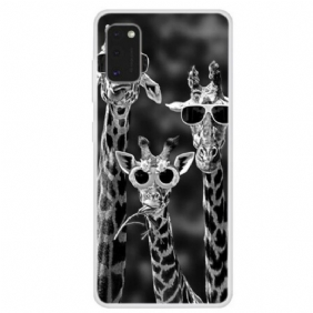 Case Samsung Galaxy A41 Kirahvit Laseilla