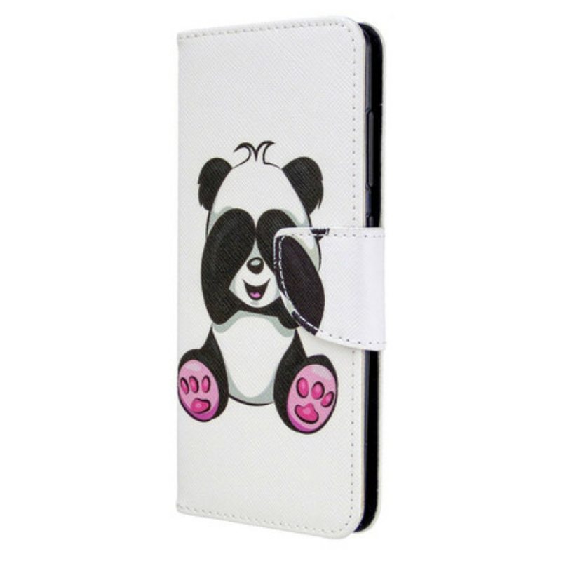 Flip Case Samsung Galaxy A41 Panda Hauskaa