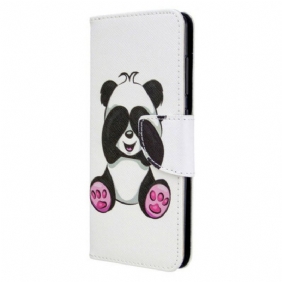 Flip Case Samsung Galaxy A41 Panda Hauskaa