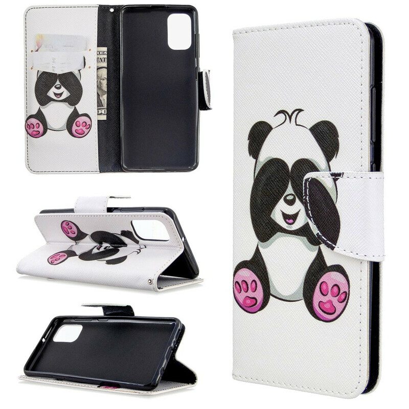 Flip Case Samsung Galaxy A41 Panda Hauskaa