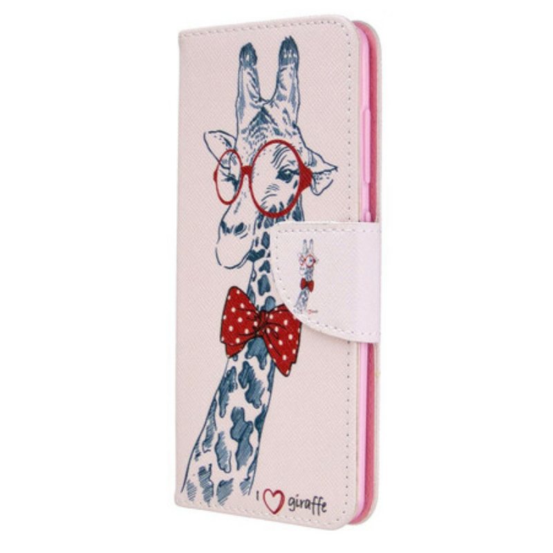 Flip Case Samsung Galaxy A41 Taitava Kirahvi