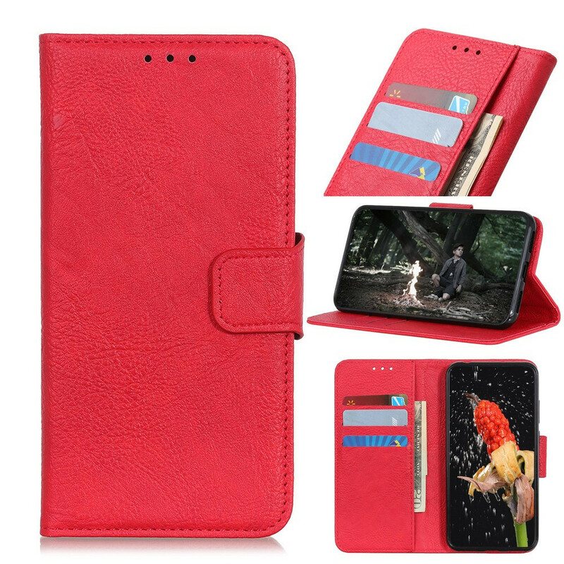 Kotelot Samsung Galaxy A41 Single Litchi Faux Leather