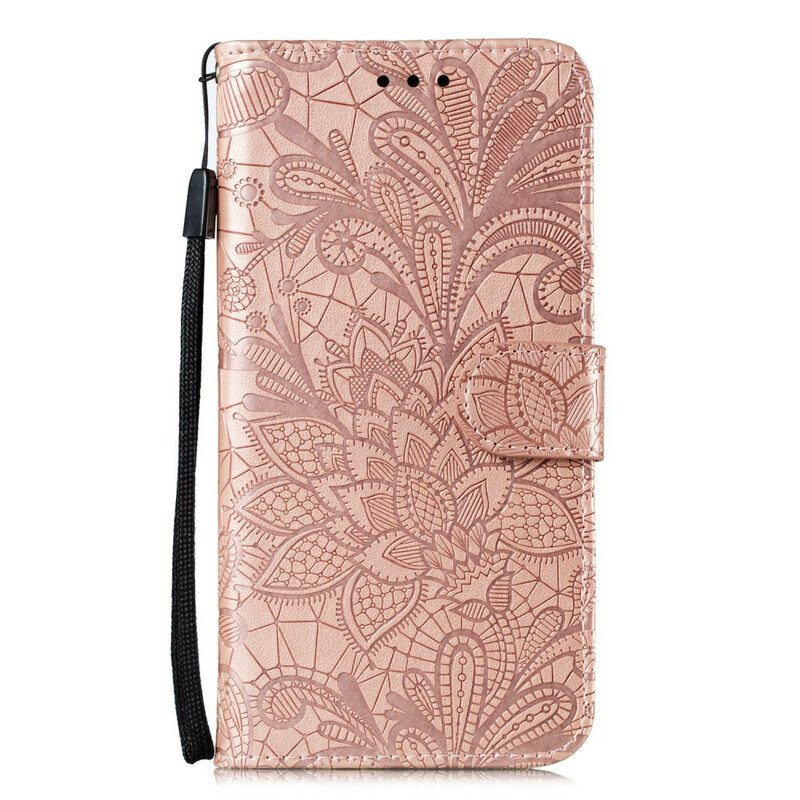 Kotelot Samsung Galaxy A41 Suojaketju Kuori Hihna Tribal Flowers