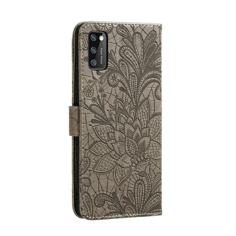 Kotelot Samsung Galaxy A41 Suojaketju Kuori Hihna Tribal Flowers