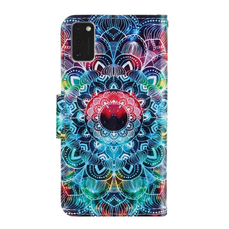 Kotelot Samsung Galaxy A41 Suojaketju Kuori Näyttävä Strappy Mandala