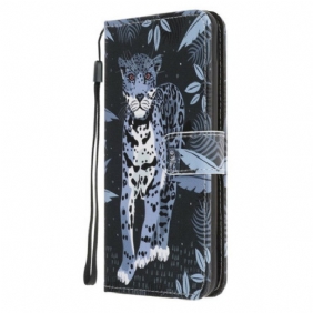 Kotelot Samsung Galaxy A41 Suojaketju Kuori Strappy Leopard