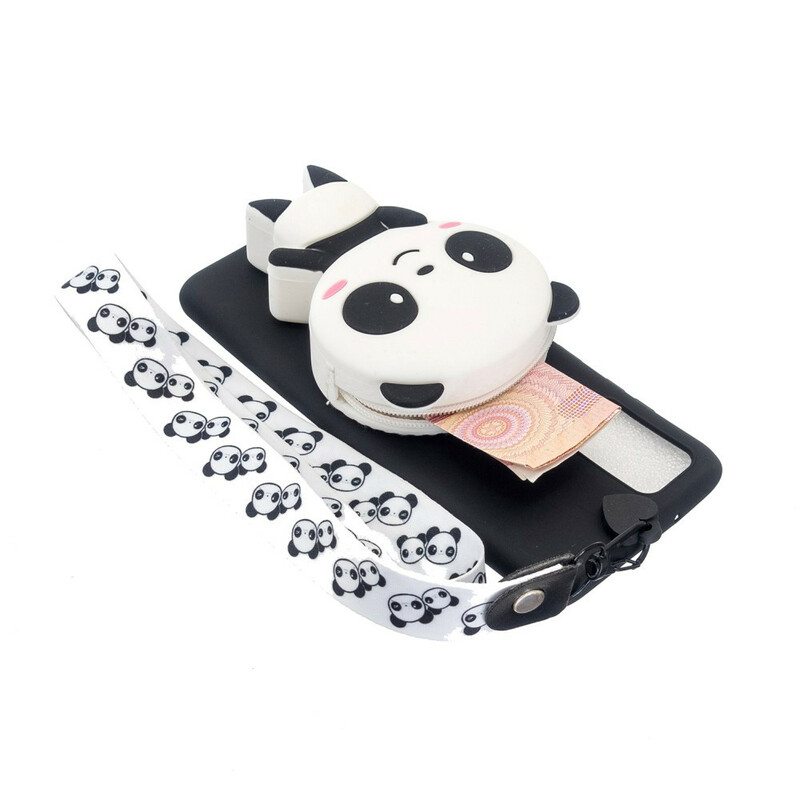 Kuori Samsung Galaxy A41 3d Panda Karbiininauhalla