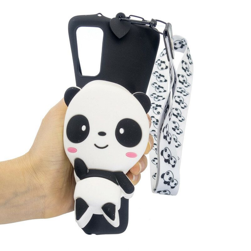 Kuori Samsung Galaxy A41 3d Panda Karbiininauhalla