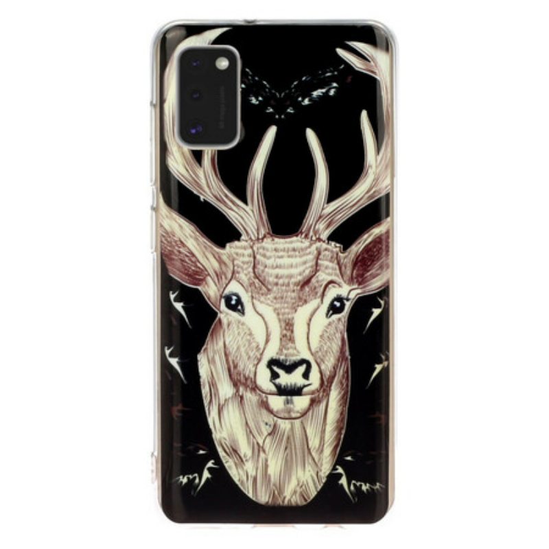 Kuori Samsung Galaxy A41 Fluoresoiva Majestic Deer