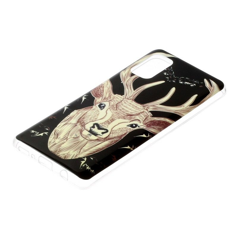 Kuori Samsung Galaxy A41 Fluoresoiva Majestic Deer