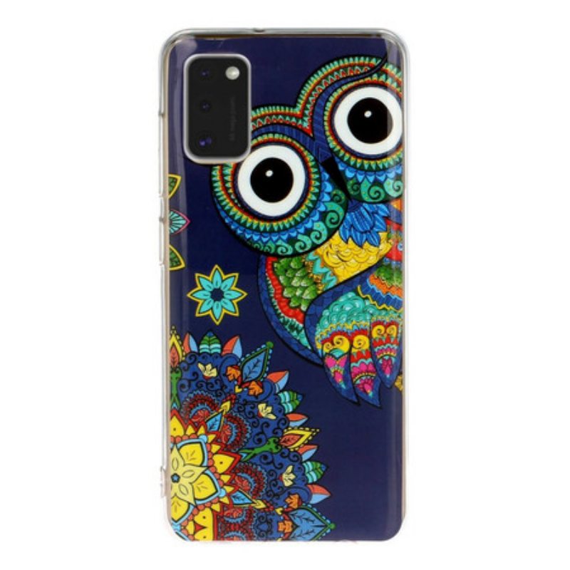 Kuori Samsung Galaxy A41 Fluoresoiva Pöllön Mandala