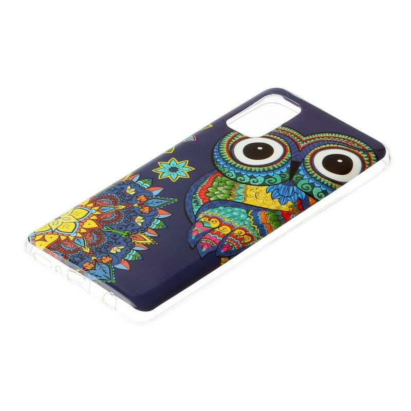 Kuori Samsung Galaxy A41 Fluoresoiva Pöllön Mandala