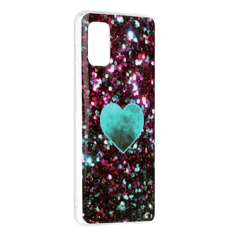 Kuori Samsung Galaxy A41 Glitter Marble