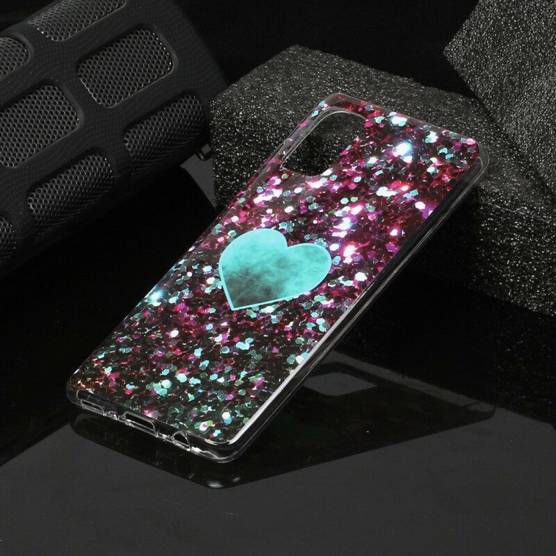 Kuori Samsung Galaxy A41 Glitter Marble