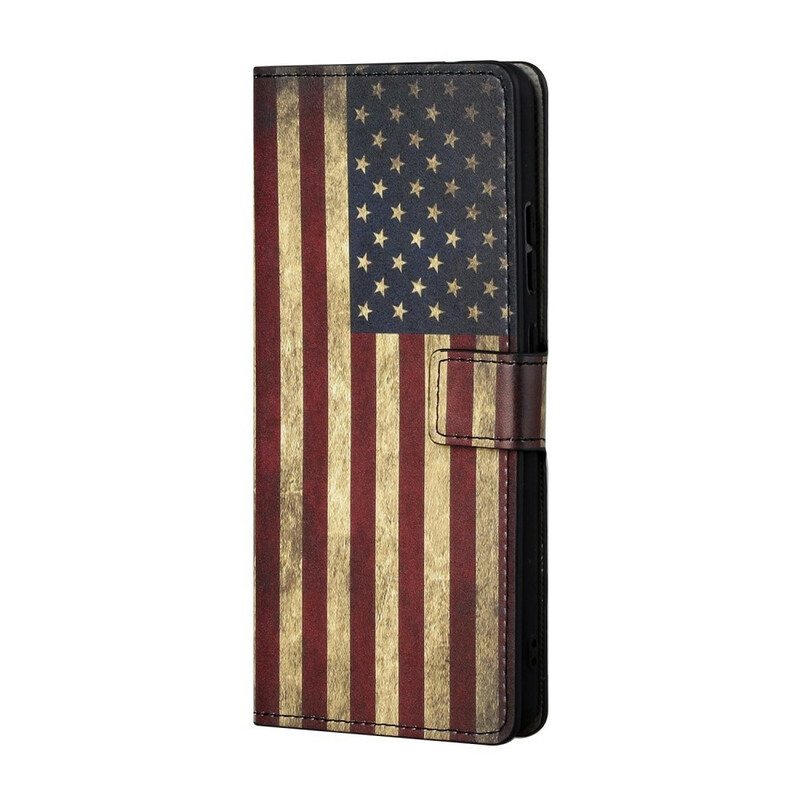 Flip Case Samsung Galaxy S21 5G Amerikan Lippu