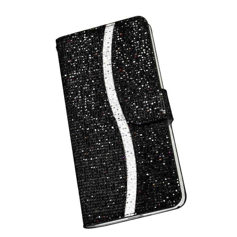 Flip Case Samsung Galaxy S21 5G Paljetteja S Design