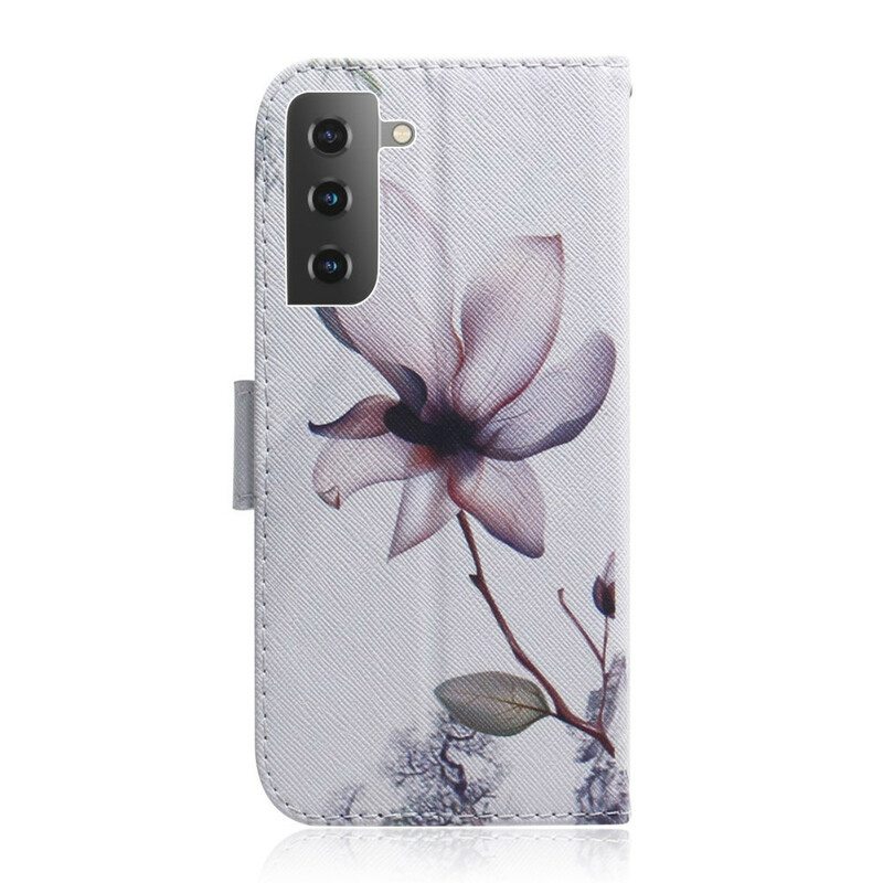 Kotelot Samsung Galaxy S21 5G Flower Dusty Pink