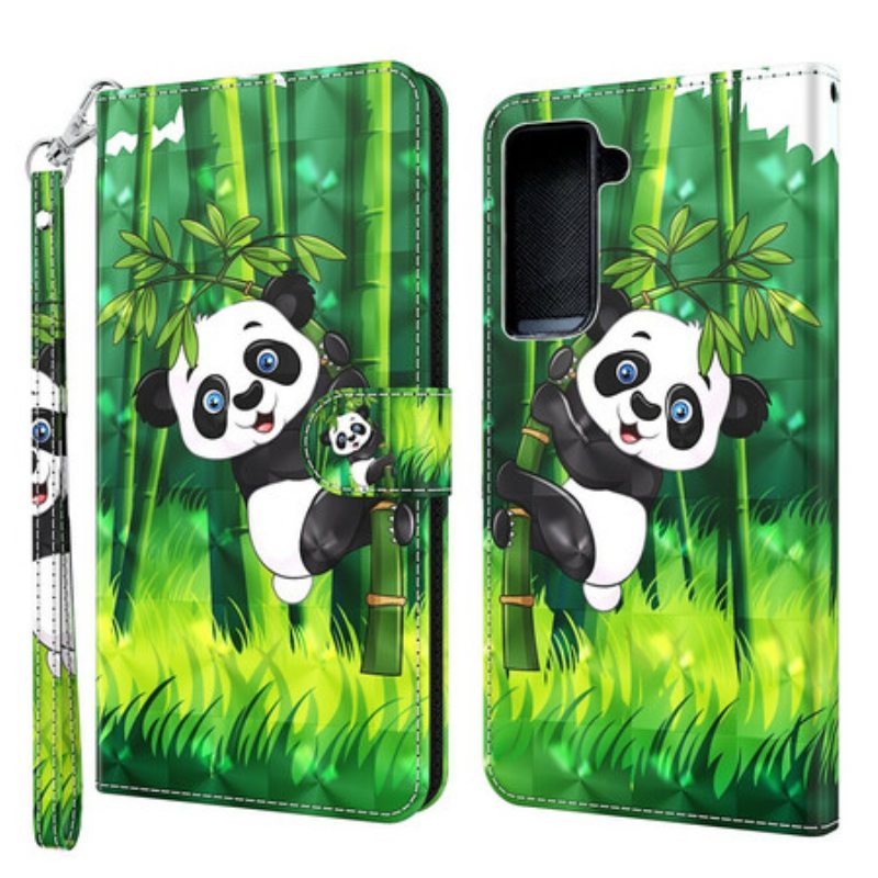 Kotelot Samsung Galaxy S21 5G Panda Ja Bambu