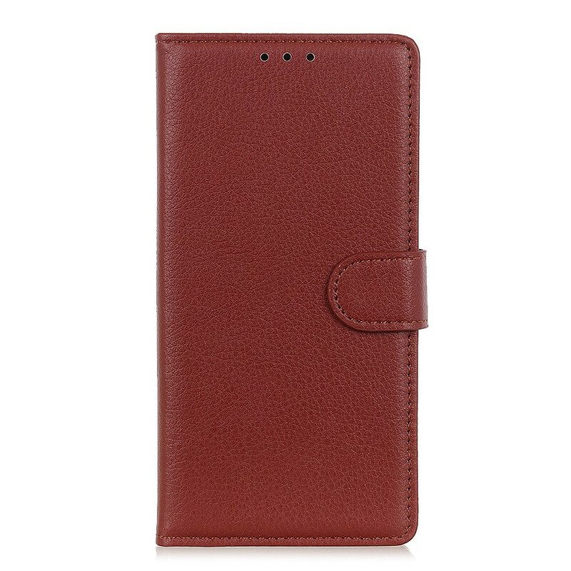 Kotelot Samsung Galaxy S21 5G Perinteinen Litchi Faux Leather