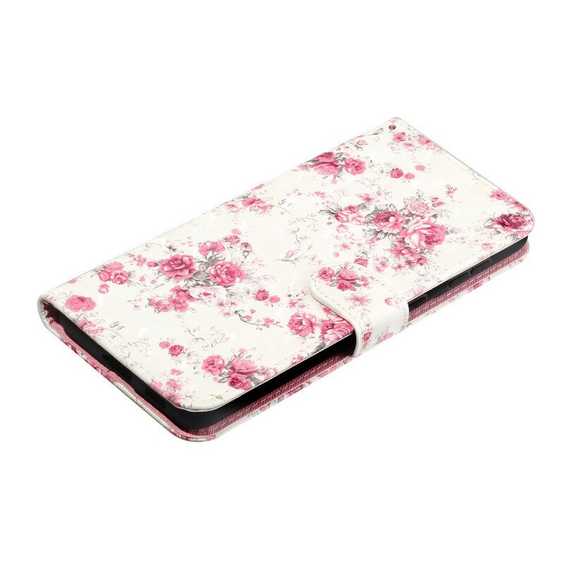 Kotelot Samsung Galaxy S21 5G Suojaketju Kuori Strap Light Spot Flowers