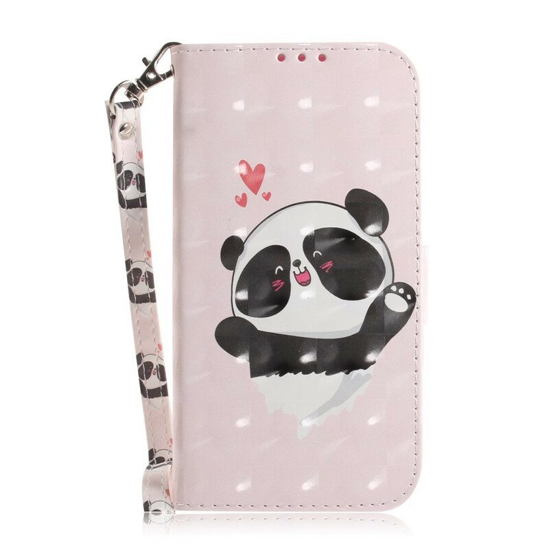 Kotelot Samsung Galaxy S21 5G Suojaketju Kuori Strappy Panda