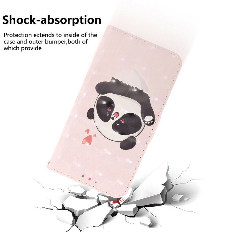 Kotelot Samsung Galaxy S21 5G Suojaketju Kuori Strappy Panda