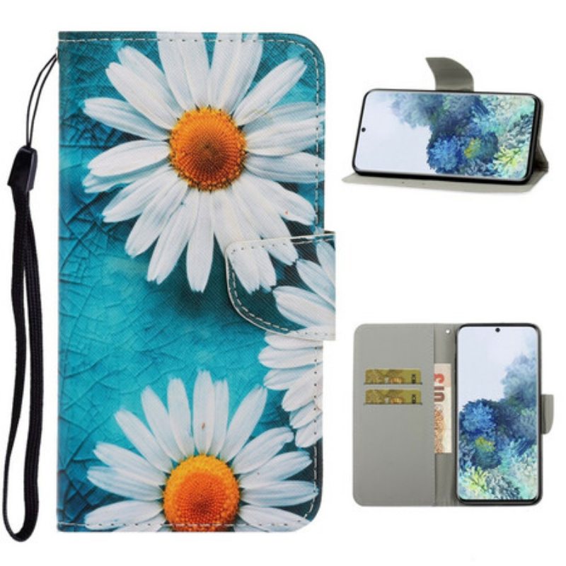 Kotelot Samsung Galaxy S21 5G Suojaketju Kuori Thong Daisies