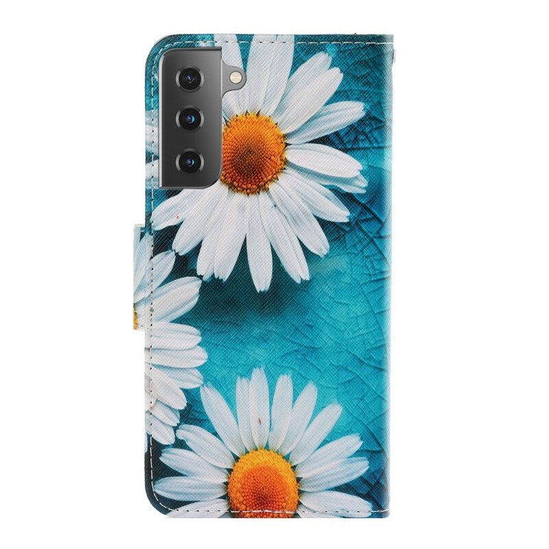 Kotelot Samsung Galaxy S21 5G Suojaketju Kuori Thong Daisies