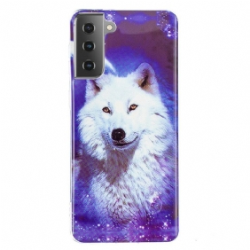 Kuori Samsung Galaxy S21 5G Fluoresoiva Wolf-sarja