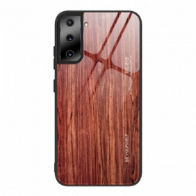 Kuori Samsung Galaxy S21 5G Wood Design Karkaistu Lasi