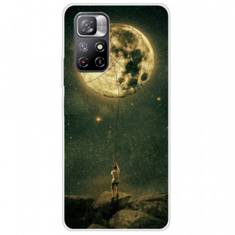 Case Poco M4 Pro 5G Joustava Moon Man