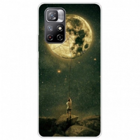 Case Poco M4 Pro 5G Joustava Moon Man