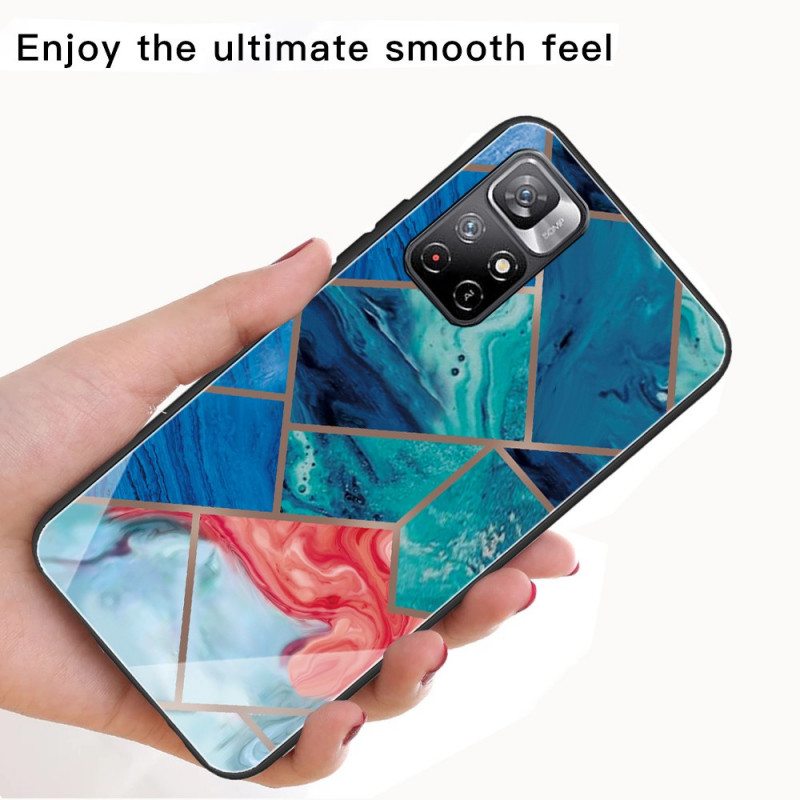 Case Poco M4 Pro 5G Karkaistu Marmori Geometria