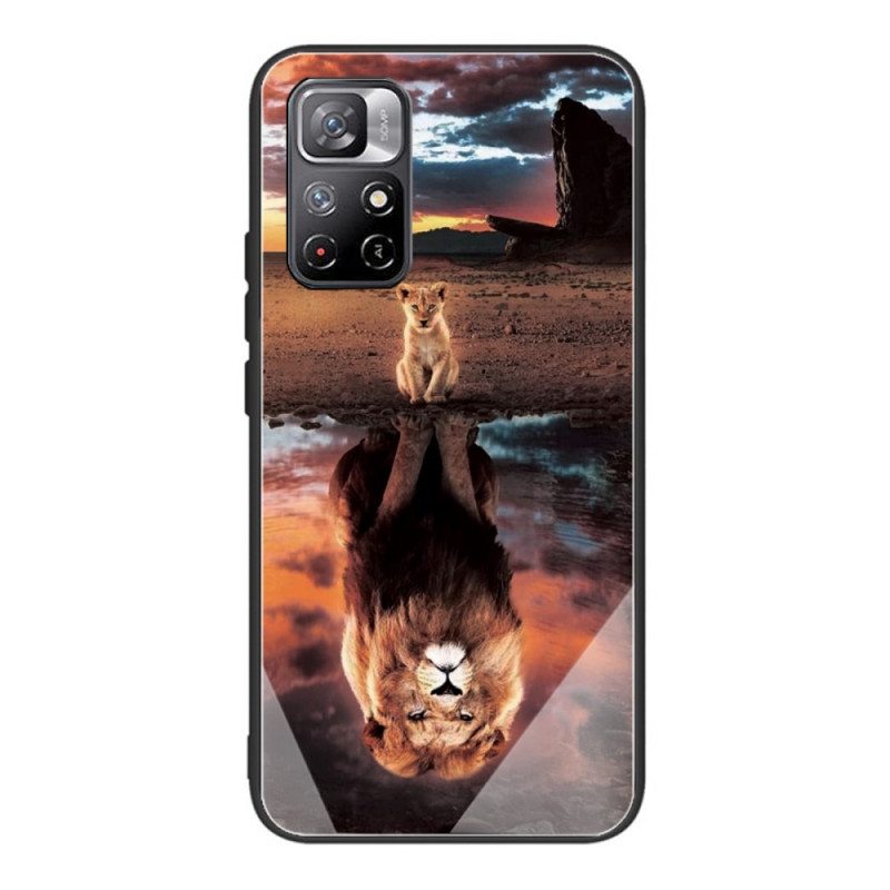 Case Poco M4 Pro 5G Lion Cub Karkaistu Lasi