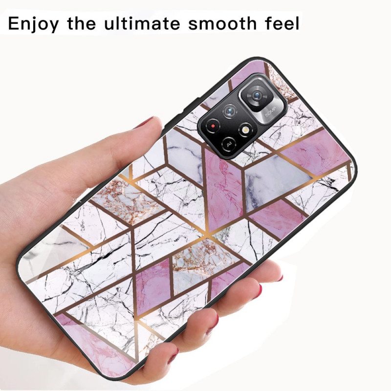 Case Poco M4 Pro 5G Marmori Design Karkaistu Lasi