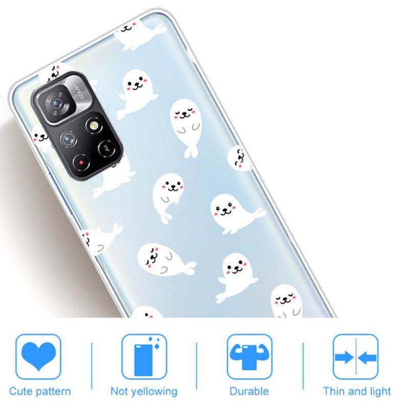 Case Poco M4 Pro 5G Merileijonat Hauskaa