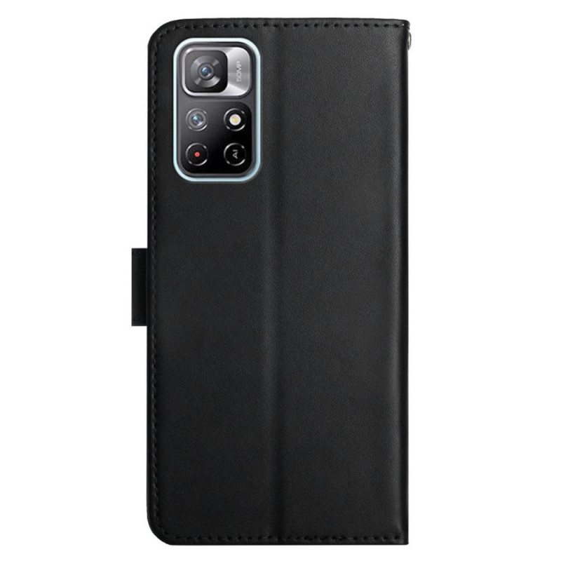 Flip Case Poco M4 Pro 5G Aitoa Nappan Nahkaa