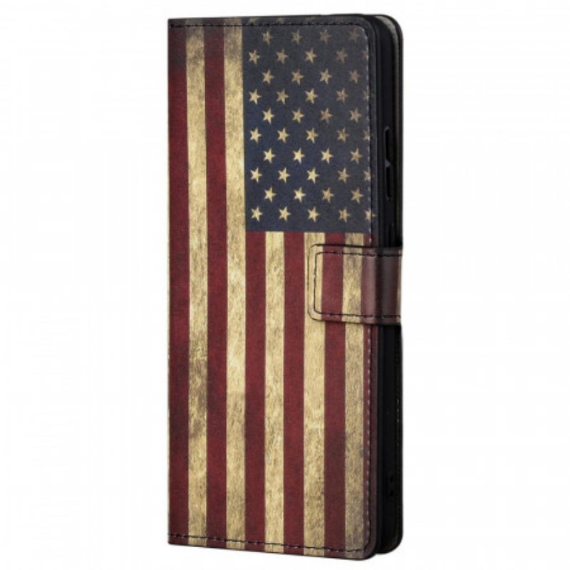 Flip Case Poco M4 Pro 5G Amerikan Lippu