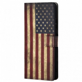 Flip Case Poco M4 Pro 5G Amerikan Lippu