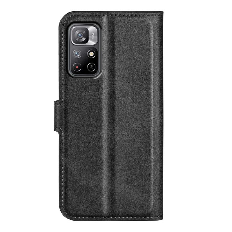 Flip Case Poco M4 Pro 5G Faux Leather Design Plus