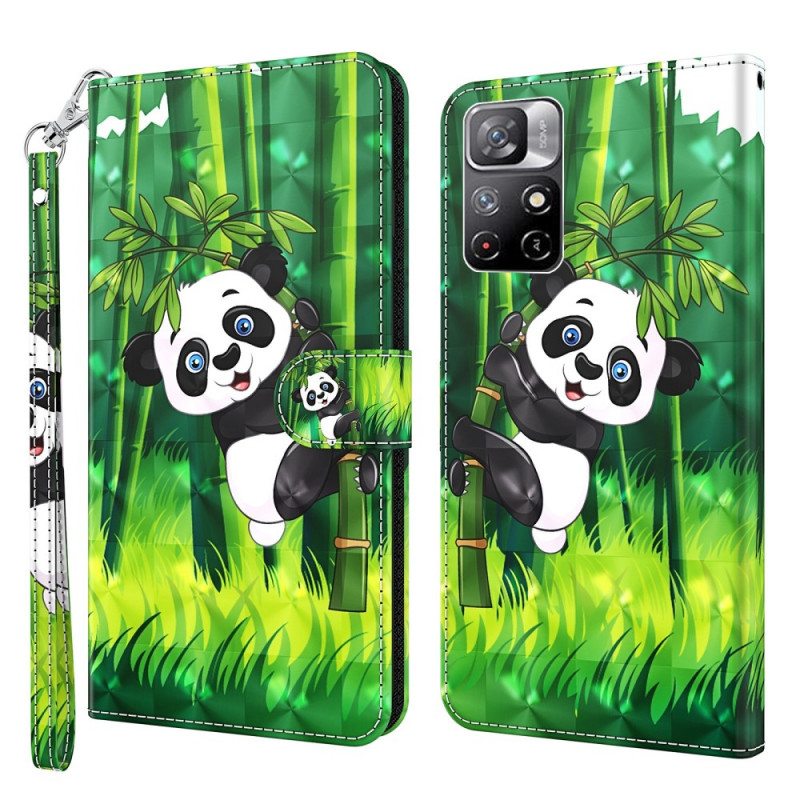 Kotelot Poco M4 Pro 5G Panda Ja Bambu