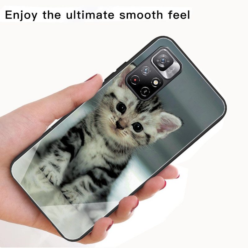 Kuori Poco M4 Pro 5G Kitten Karkaistu Lasi