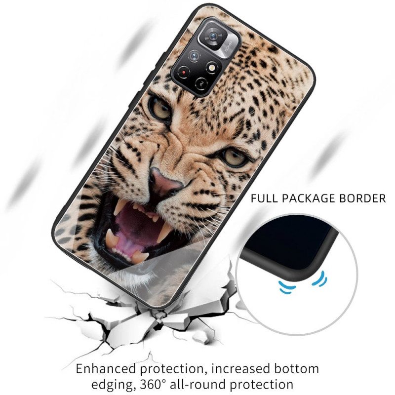 Kuori Poco M4 Pro 5G Leopard Karkaistu Lasi