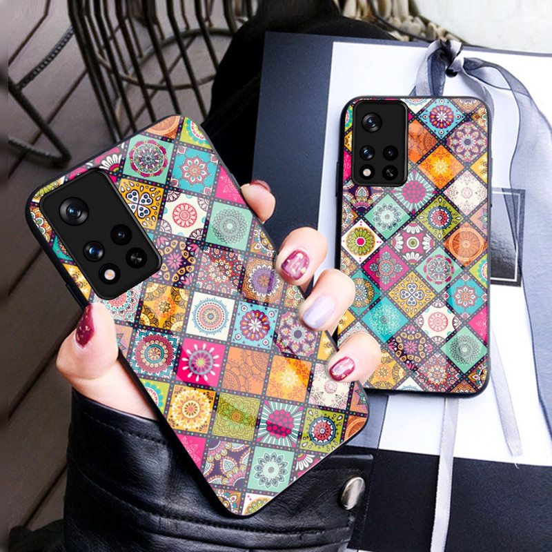 Kuori Poco M4 Pro 5G Patchwork Magneettipidike