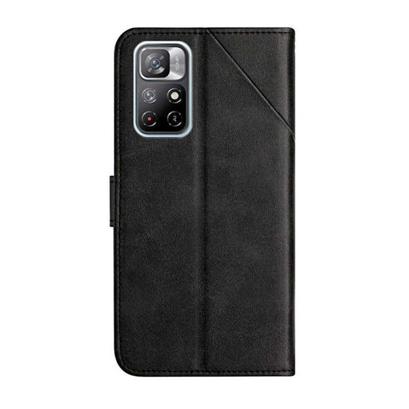 Nahkakotelo Poco M4 Pro 5G X Design Geo Leather Style