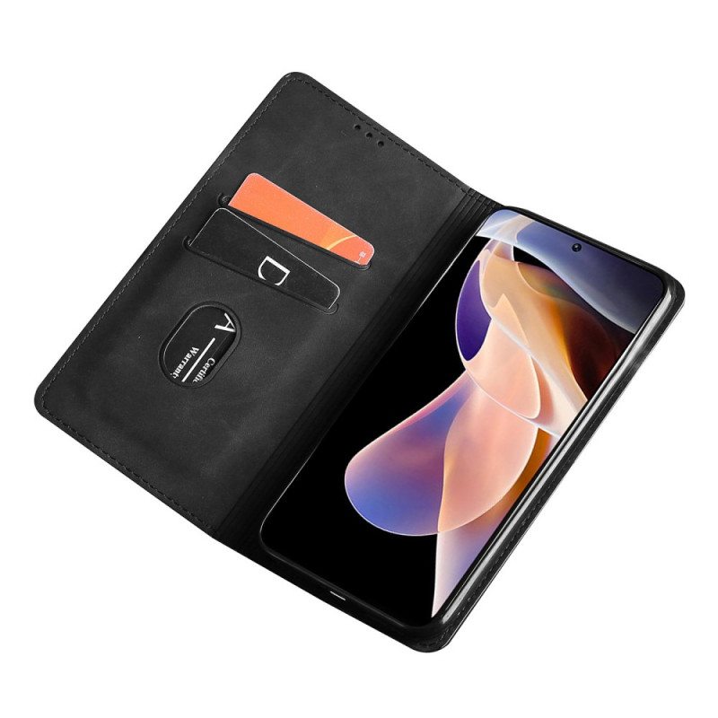 Puhelinkuoret Poco M4 Pro 5G Kotelot Flip Skin-touch-nahkaefekti