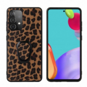 Case Samsung Galaxy A52 4G / A52 5G / A52s 5G Leopard-tyylinen Rengastuki