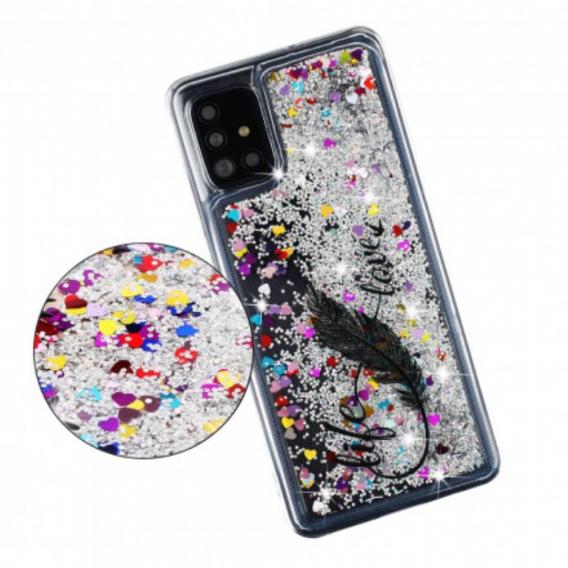 Case Samsung Galaxy A52 4G / A52 5G / A52s 5G Life & Love Paljetteja