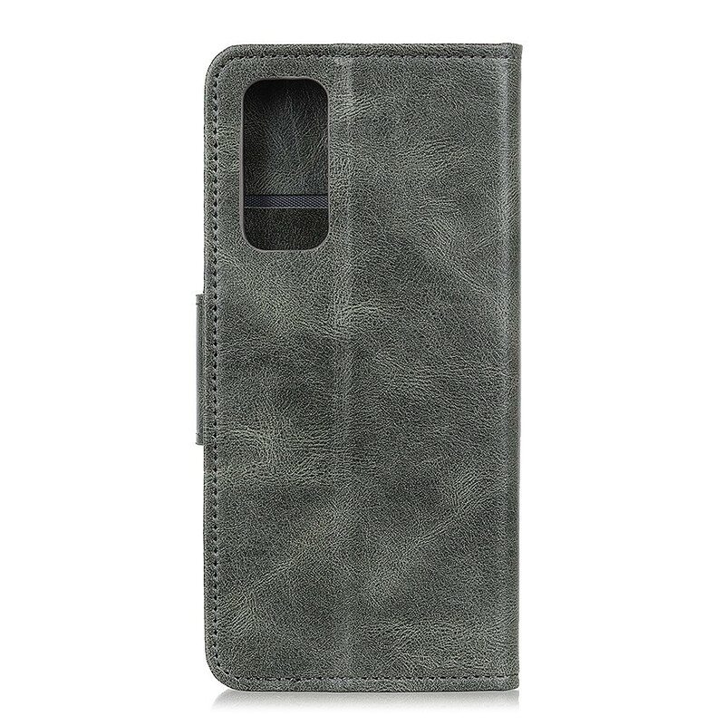 Flip Case Samsung Galaxy A52 4G / A52 5G / A52s 5G Käännettävä Nahkaefekti